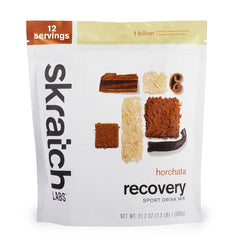 Skratch Labs empaque frontal horchata con información clara y beneficios