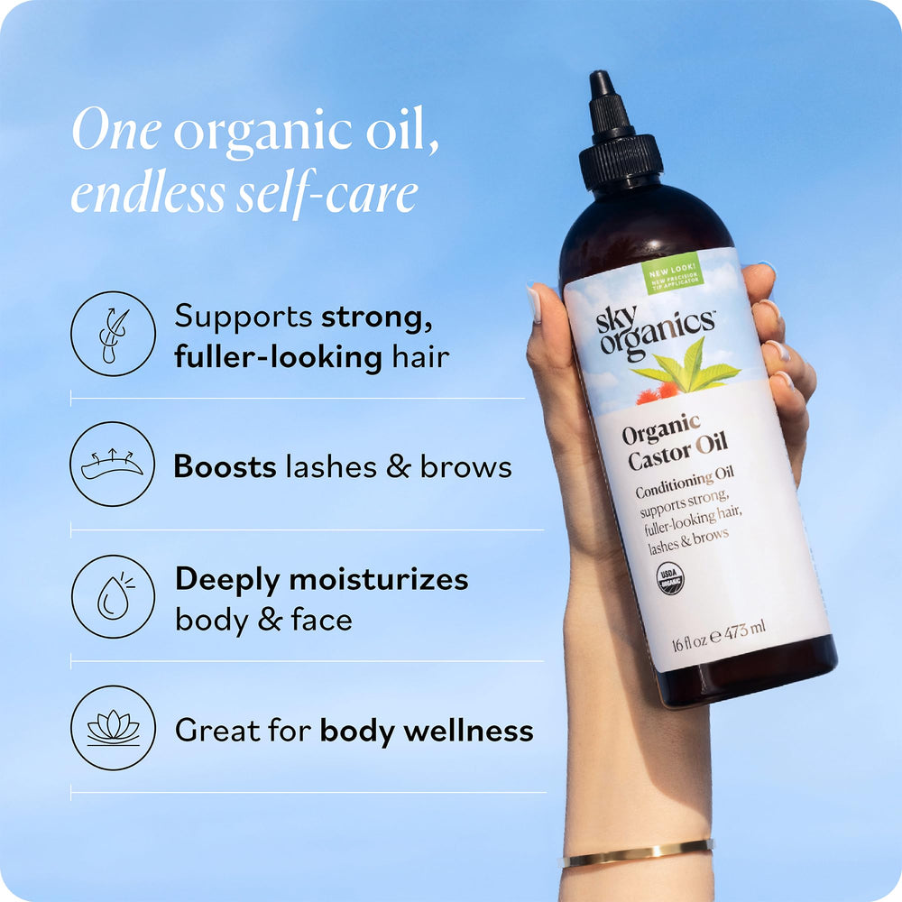 Sky Organics textura espesa del aceite prensado en frío para nutrición