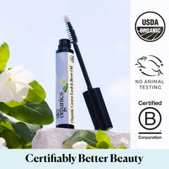 Sky Organics textura aceitosa que nutre pestañas y cejas