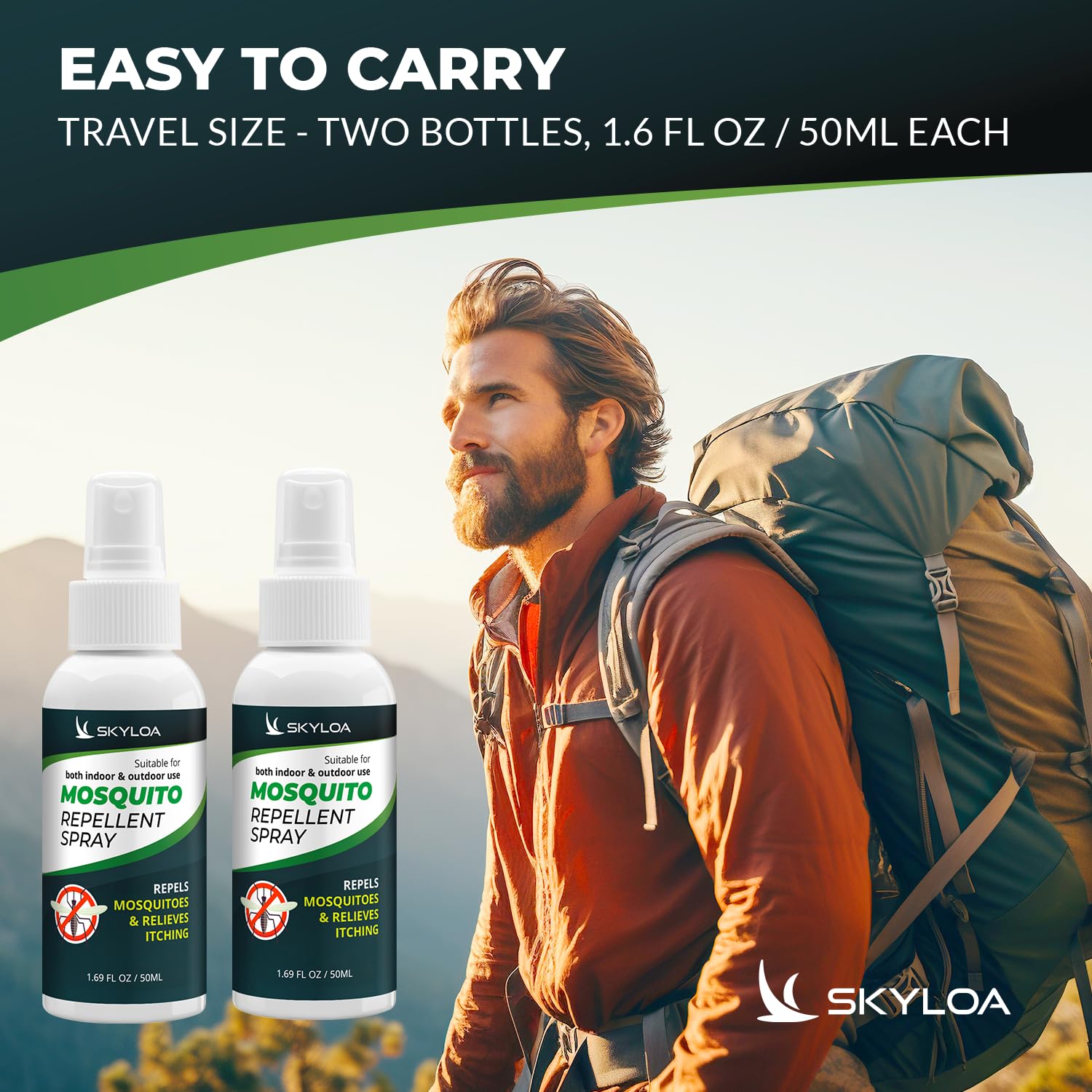 Skyloa detalle del pulverizador y textura ligera que se absorbe rápido