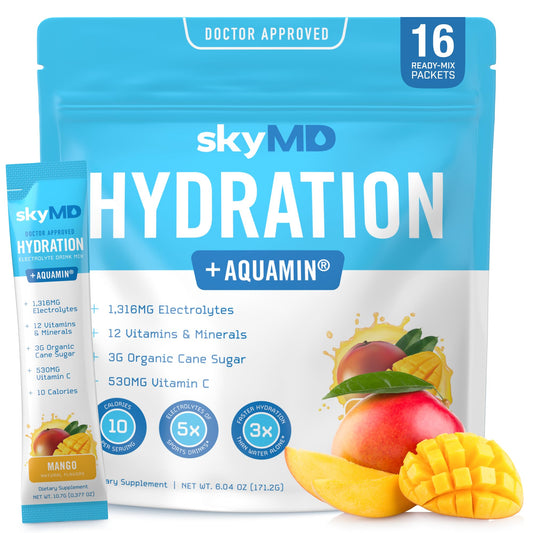 SkyMD envase mango mostrando presentación y conveniencia
