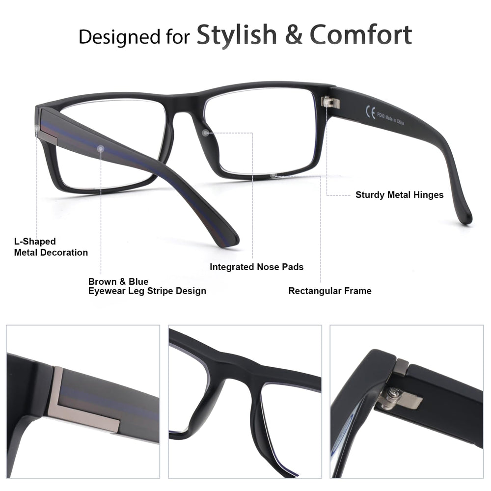 SKYOAK gafas en uso sobre escritorio que reducen fatiga visual