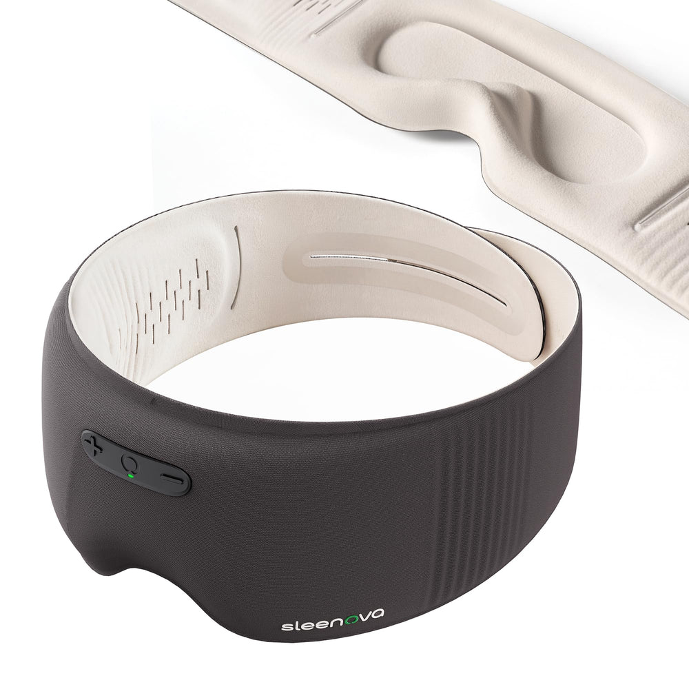 Sleenova SoundMask vista frontal mostrando corte y bloqueo de luz