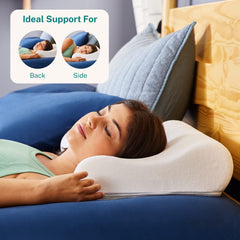 Sleep Innovations detalle de la funda removible fácil de lavar y cómoda