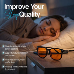 Sleep ZM gafas en uso frente a ordenador para menor fatiga visual