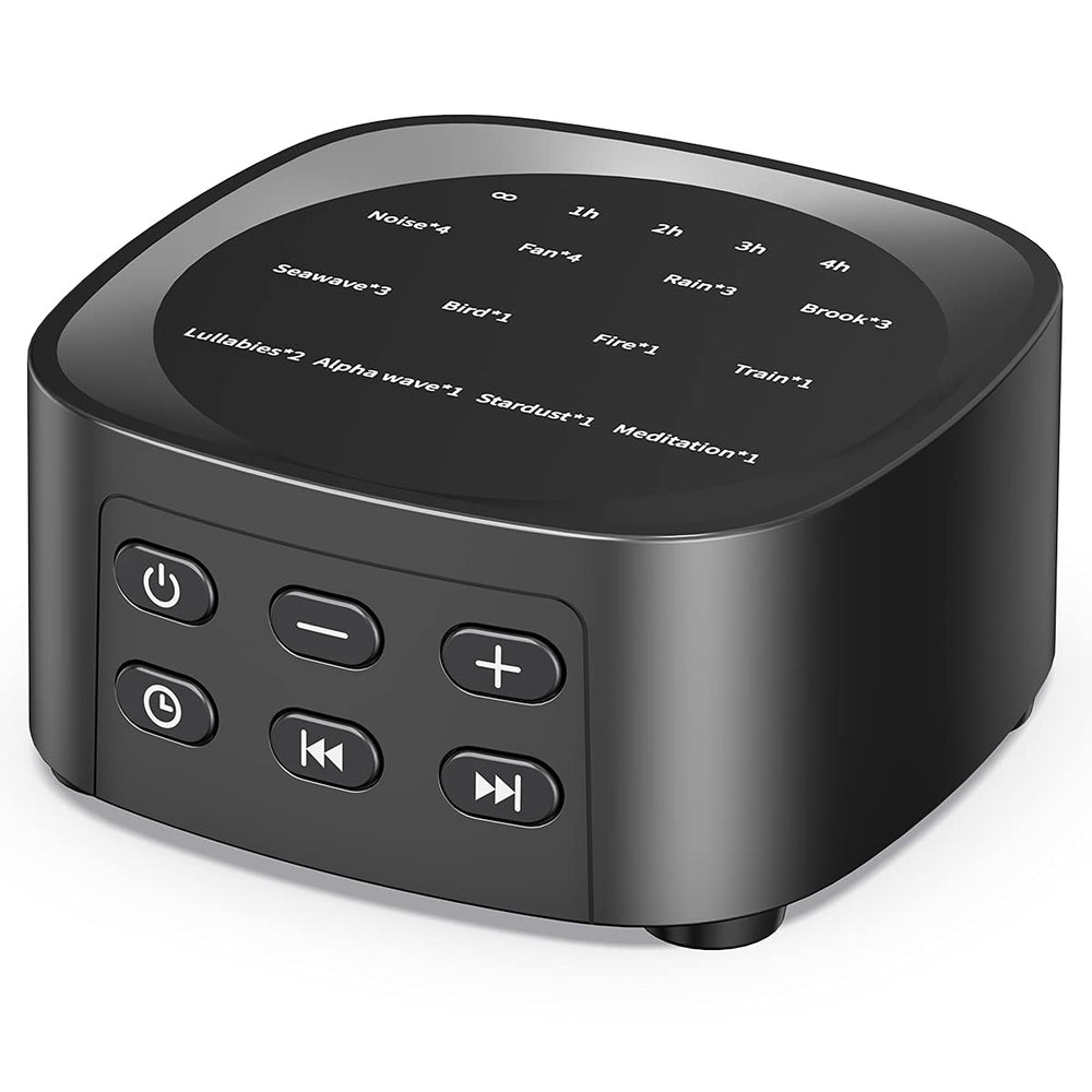 Sleepbox frontal del dispositivo mostrando botones grandes y beneficio de uso fácil