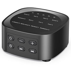 Sleepbox frontal del dispositivo mostrando botones grandes y beneficio de uso fácil