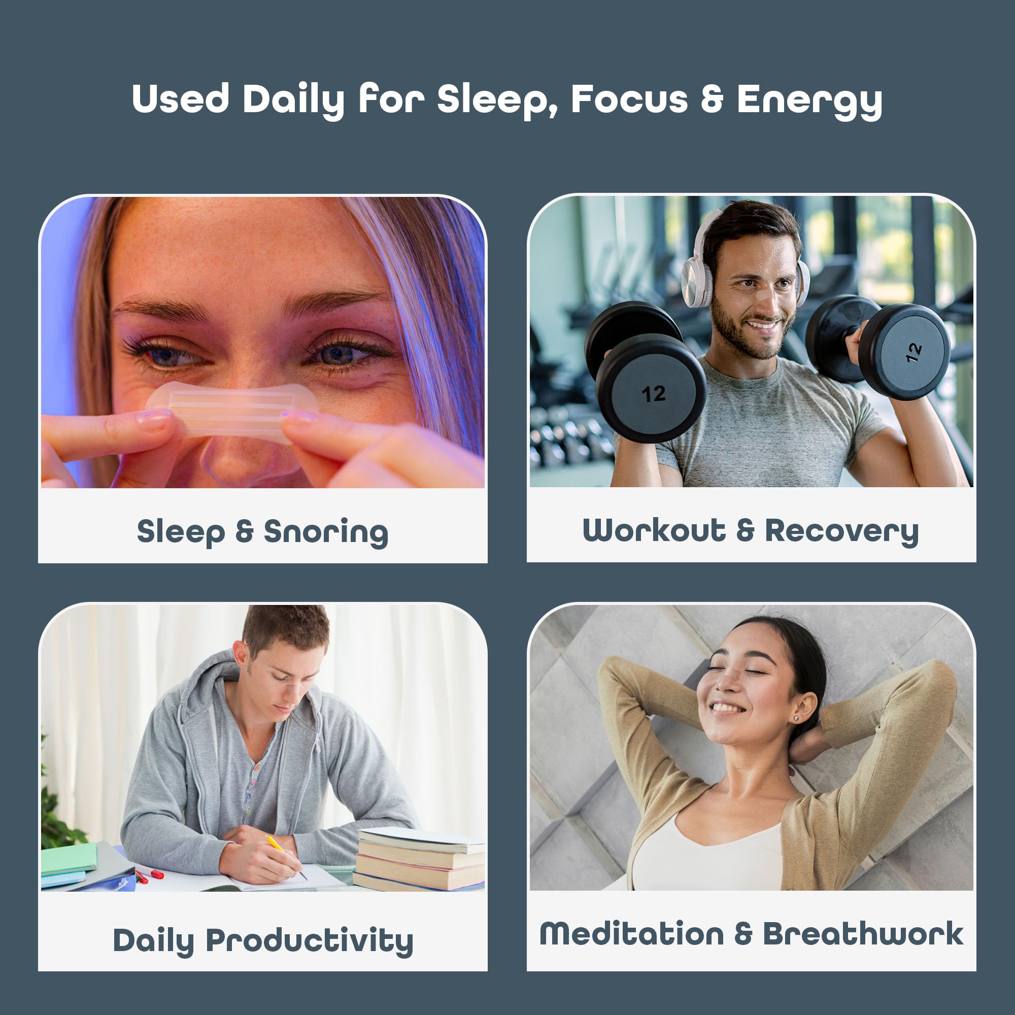 Sleep Habits tiras con lavanda en entorno relajante para descanso