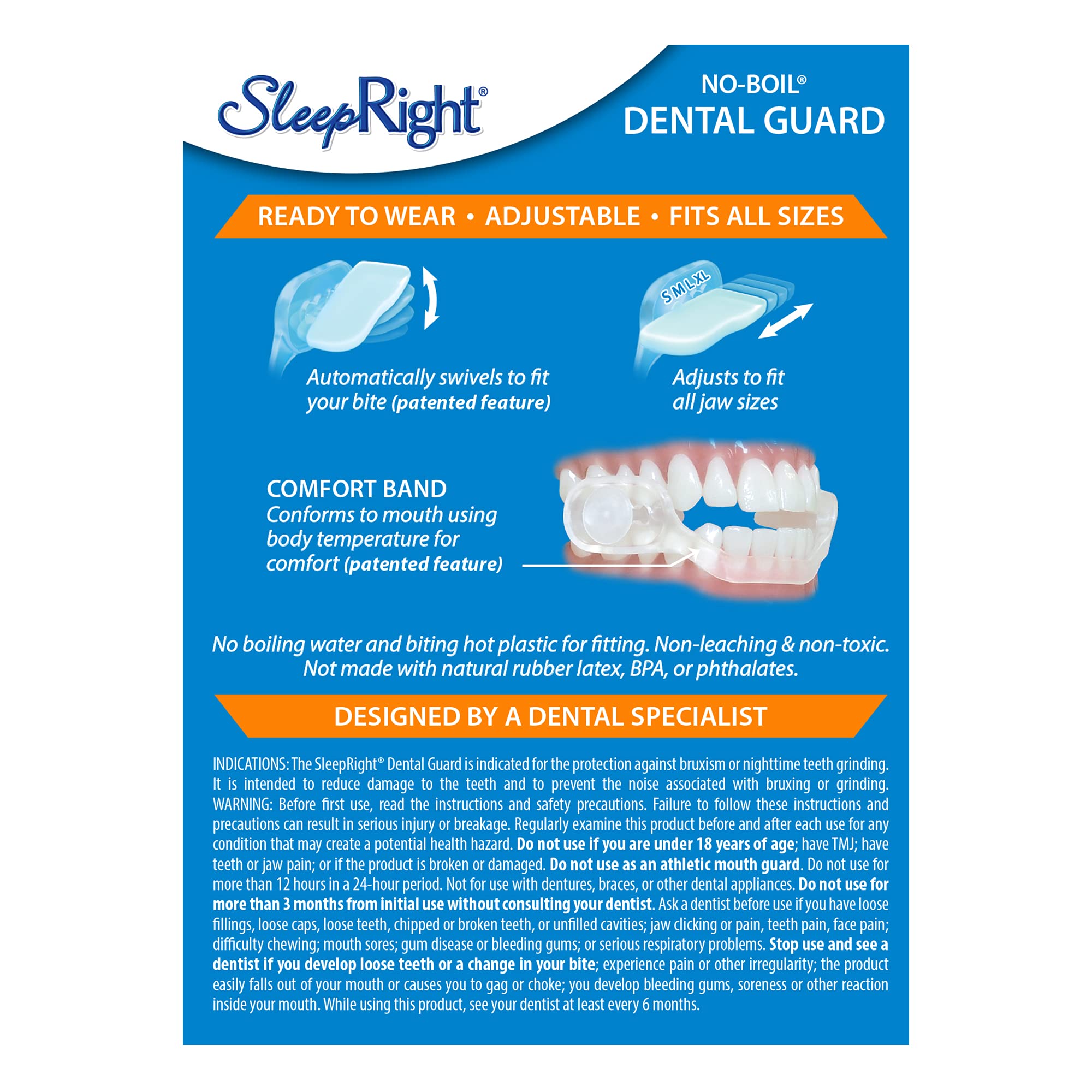 SleepRight detalle de almohadillas flexibles que aportan comodidad nocturna