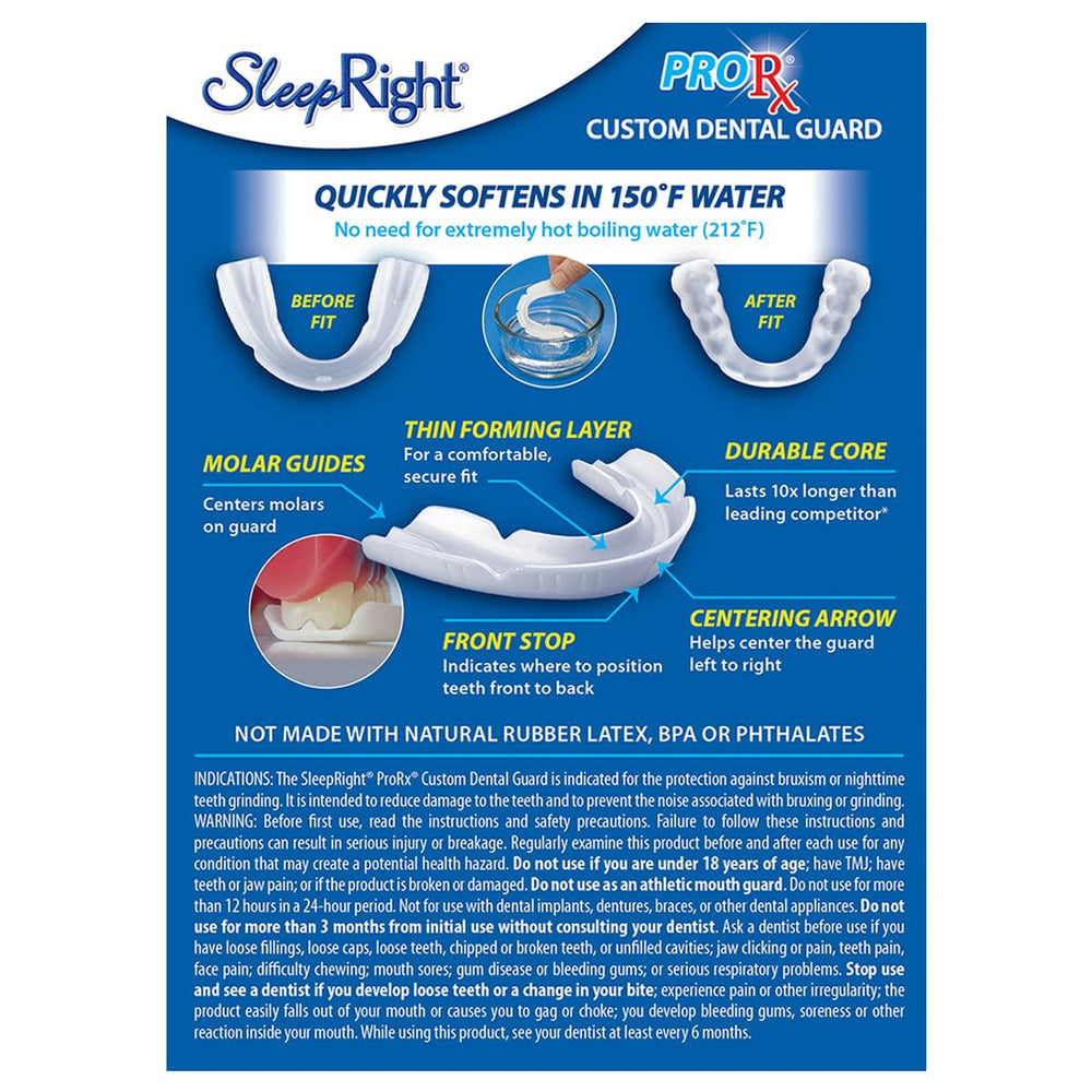 SleepRight ProRx bandeja de molde incluida para un encaje personalizado fácil
