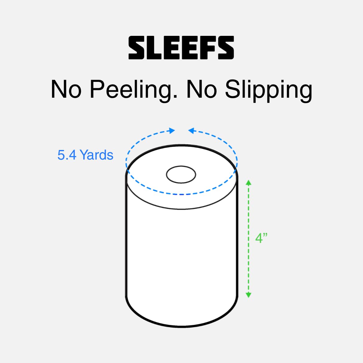 SLEEFS cinta en tobillo ofreciendo soporte y protección contra rozaduras