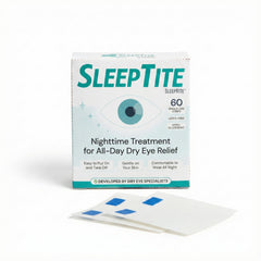 SleepTite caja frontal mostrando 60 sellos y beneficio de protección nocturna