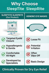 SleepTite etiqueta que indica sin látex y material hipoalergénico, cuidado piel