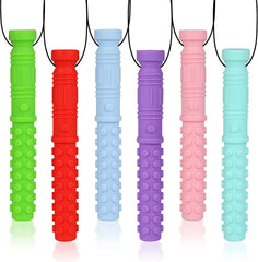 SLGOL collar masticable frontal mostrando forma y colores, ofrece calma sensorial