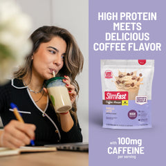 SlimFast etiqueta con lista de ingredientes y vitaminas, transparencia nutricional