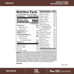 SlimFast etiqueta nutricional en primer plano con información completa