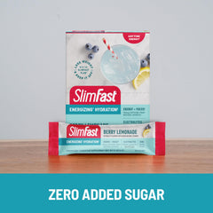 SlimFast bebida junto al equipo de gimnasio, energía ligera