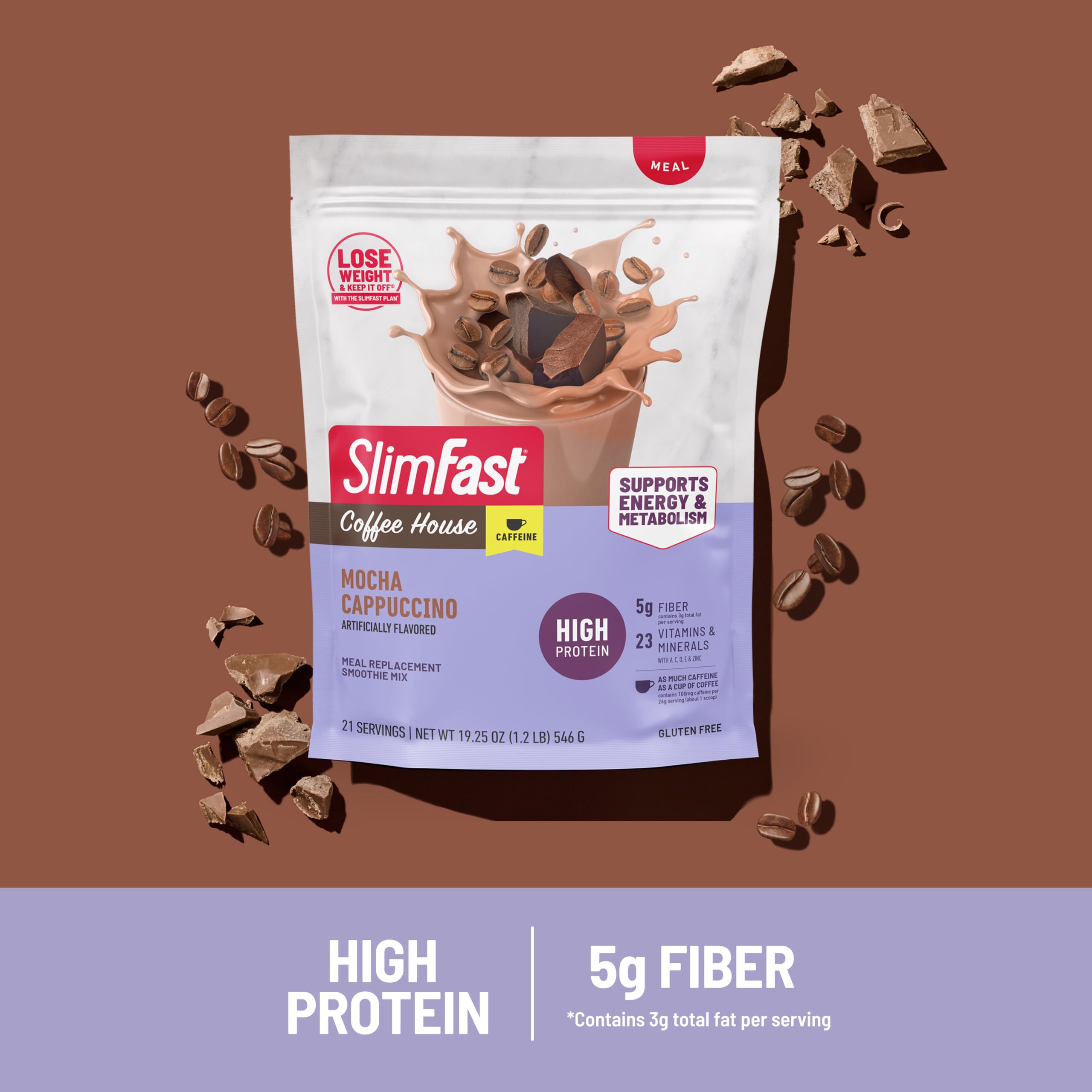 SlimFast cazo medidor con porción de polvo para control nutricional