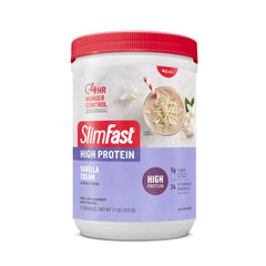 SlimFast usado en pancakes caseros como ingrediente proteico y versátil