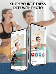 Slimpal pantalla de la app con gráfico de relación cintura-cadera para visualizar progreso