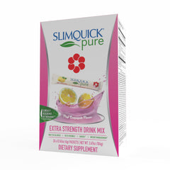 SlimQuick primer plano del polvo en textura fina resaltando disolución fácil