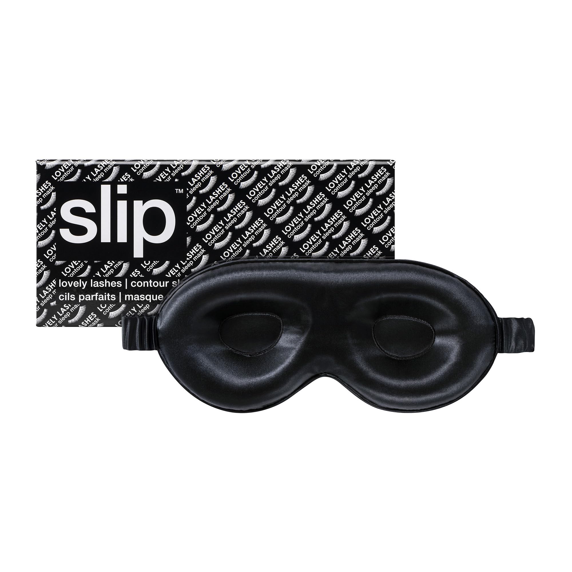 SLIP máscara frontal negra mostrando cobertura y bloqueo de luz