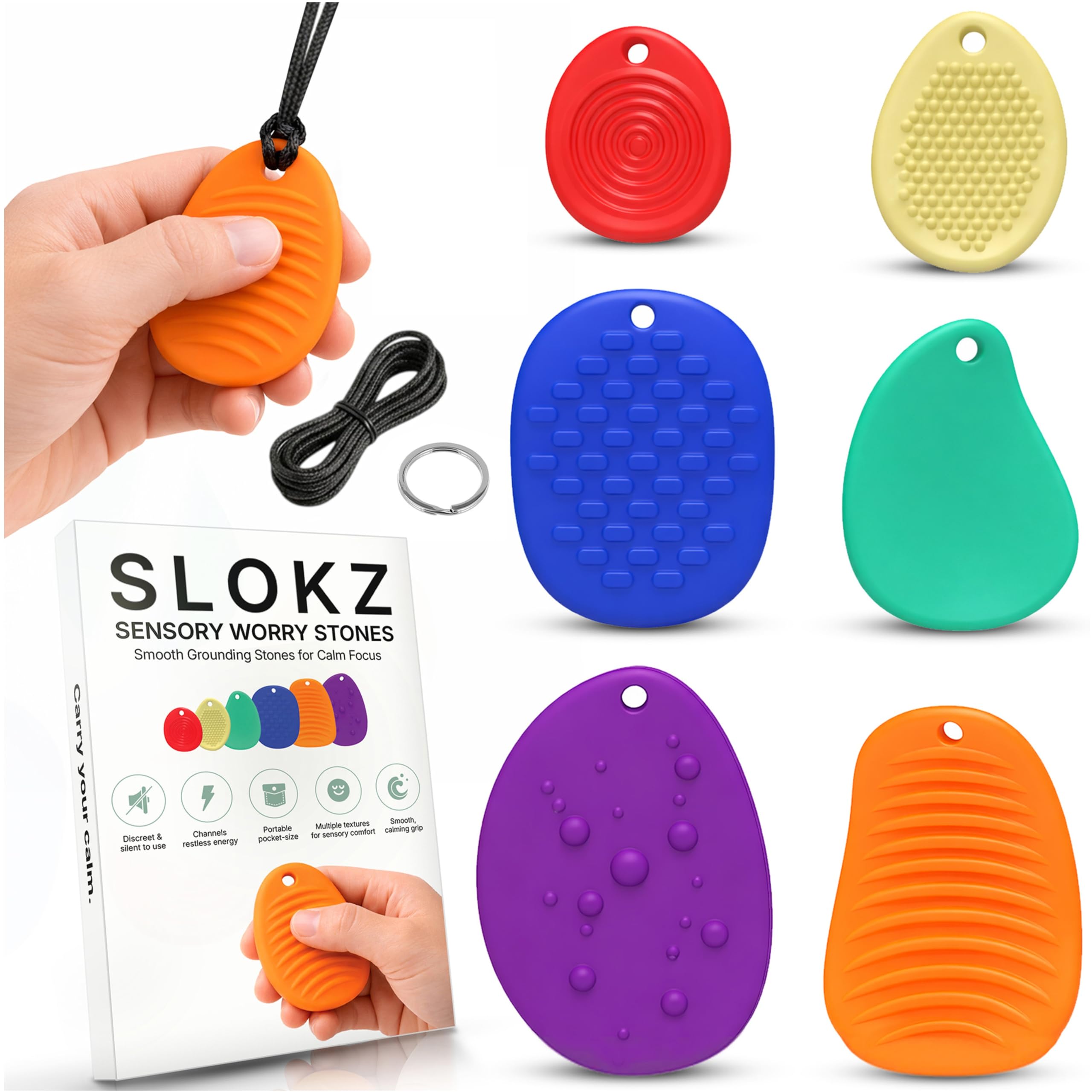 SLOKZ piedras frontal mostrando diseño y beneficio de discreción