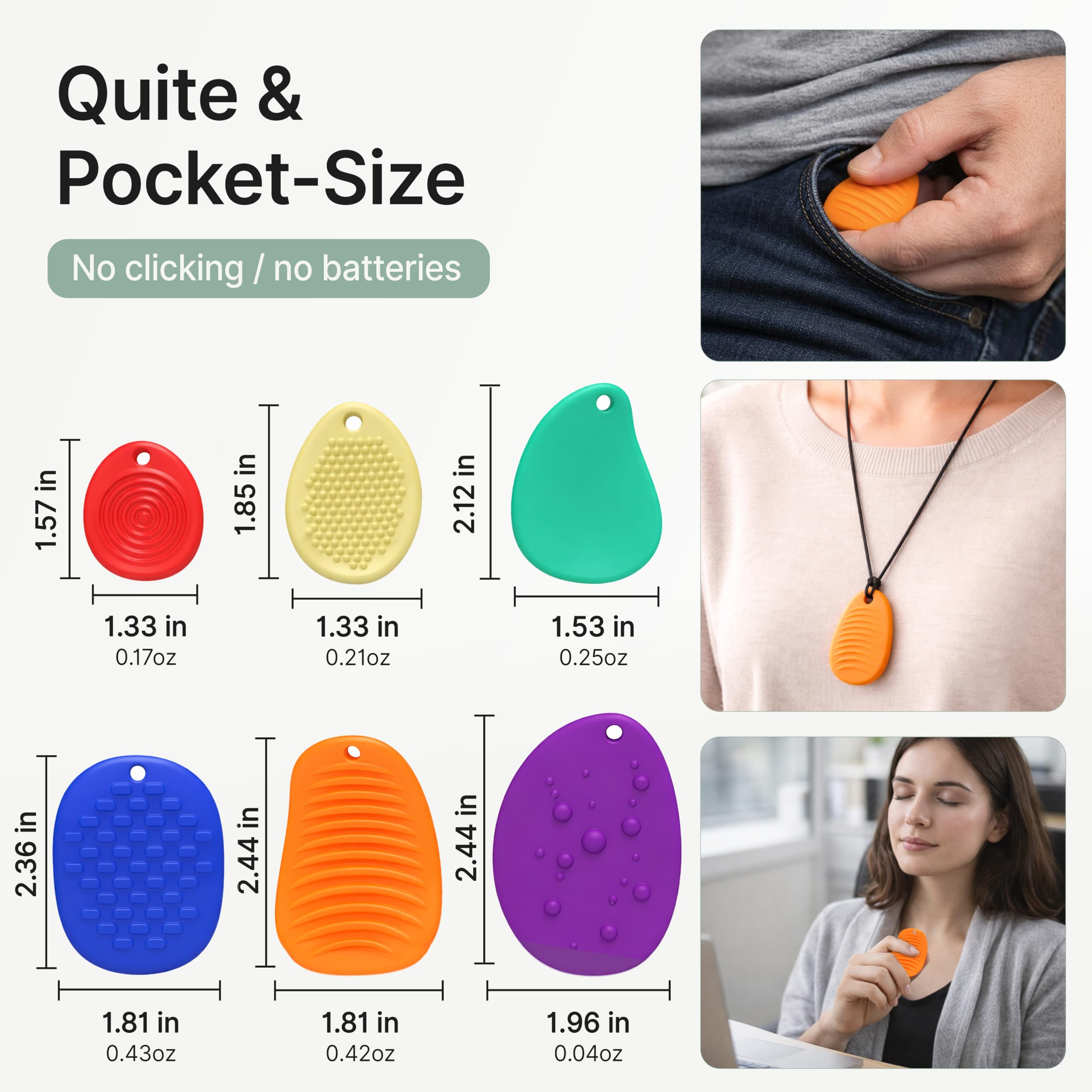 SLOKZ comparación en mano que muestra tamaño ergonómico adulto