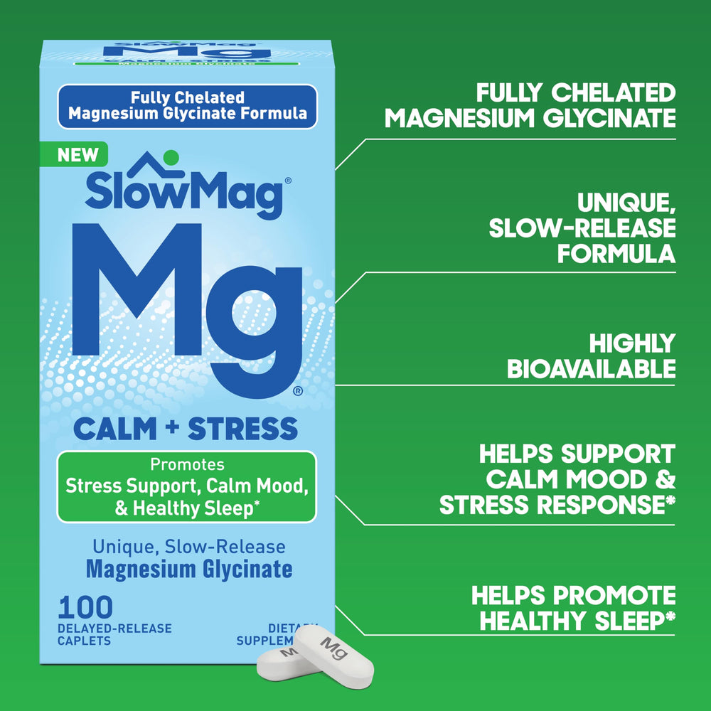 SlowMag primer plano de la etiqueta con información claramente legible