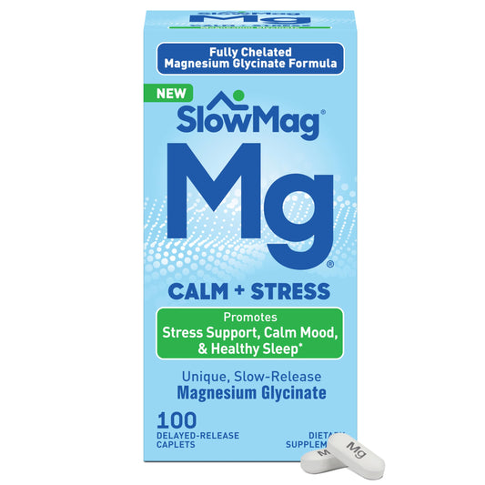 SlowMag envase frontal mostrando etiqueta y beneficios para calma