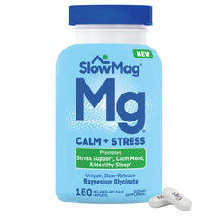 Slow-Mag envase frontal mostrando cantidad y formato, ideal para planificación diaria