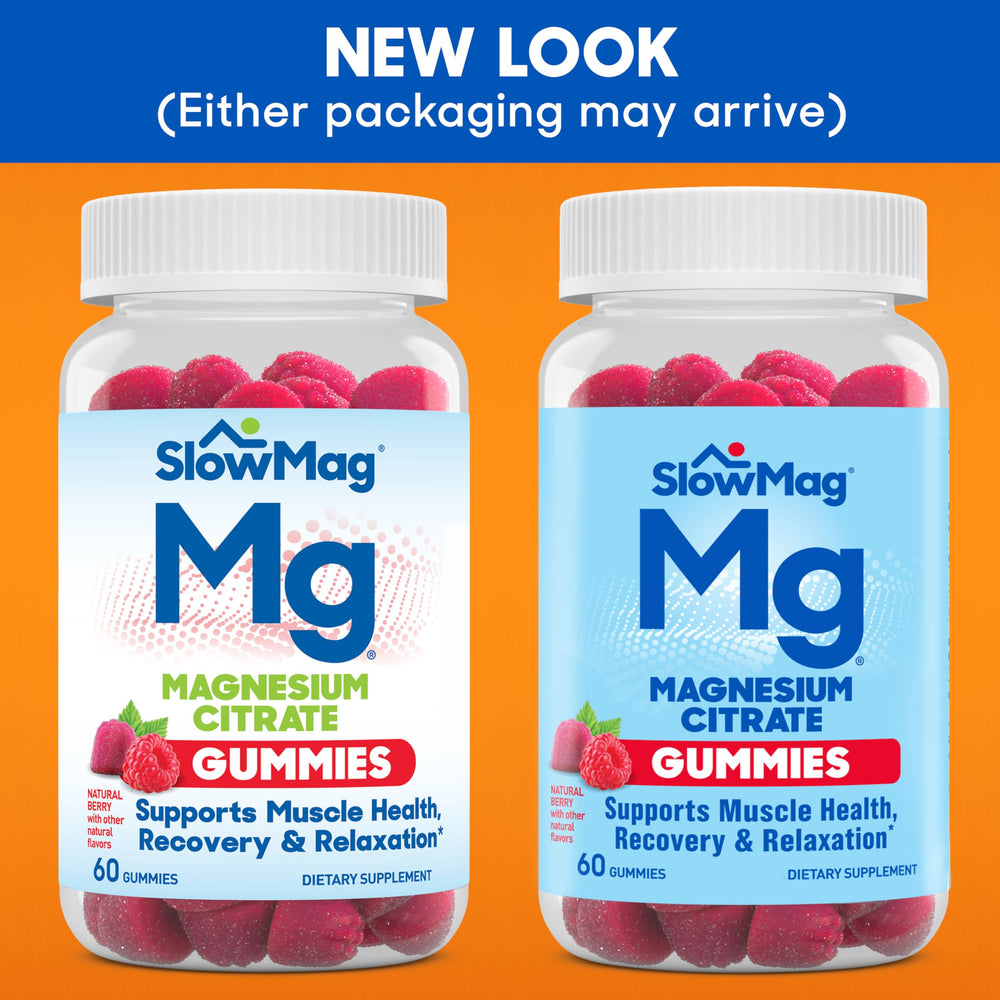 Slow-Mag primer plano de gomita mostrando textura apetecible