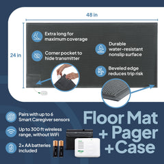 Smart Caregiver pager receptor con alertas sonoras y vibración silenciosa