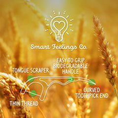 Smart Feelings Co. comparación de tamaño con una mano para escala