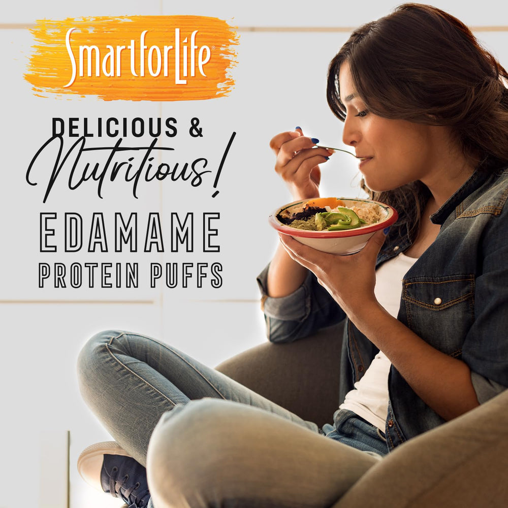 Smart for Life comparación tamaño en mano para referencia de porción