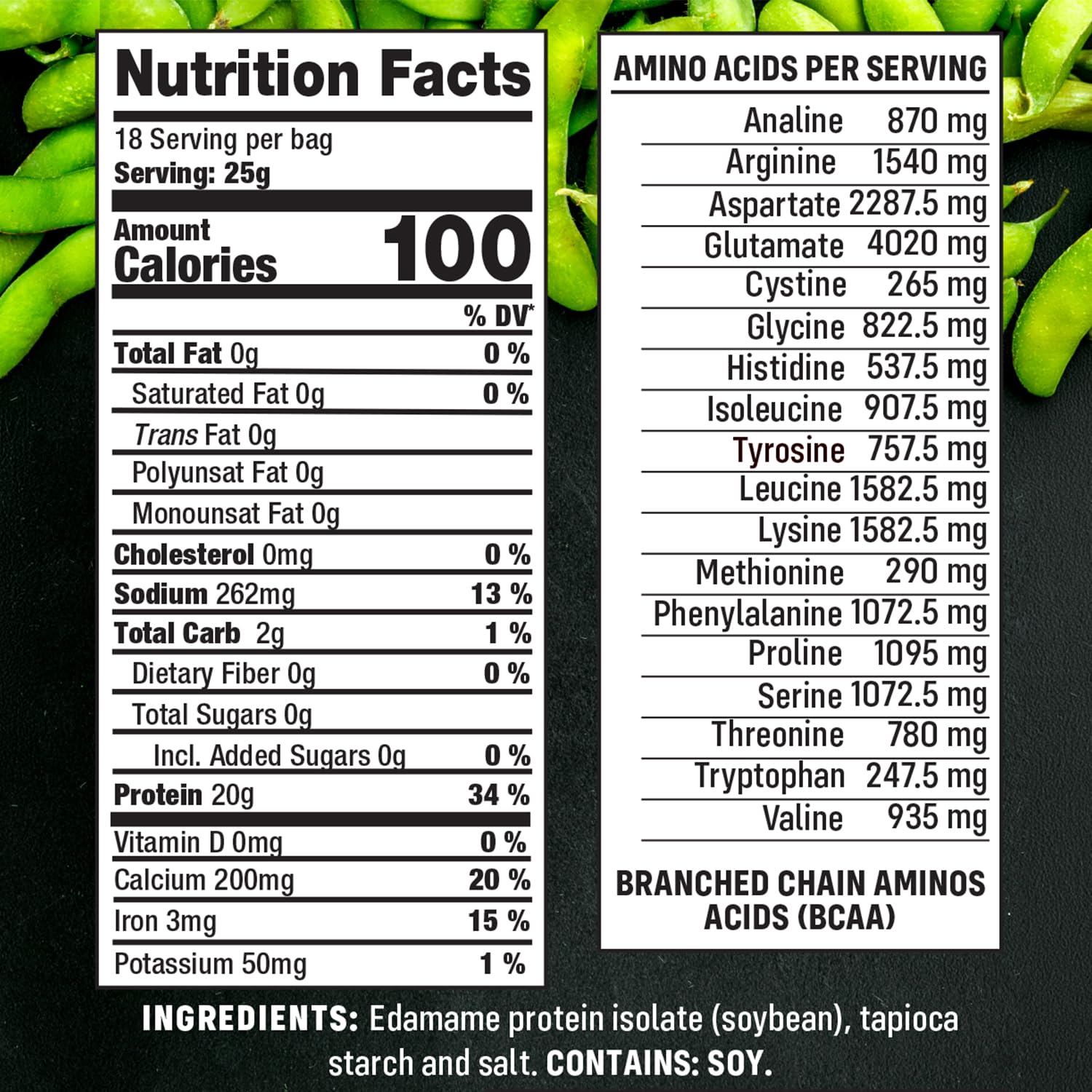 Smart for Life etiqueta nutricional con datos de proteína y carbs