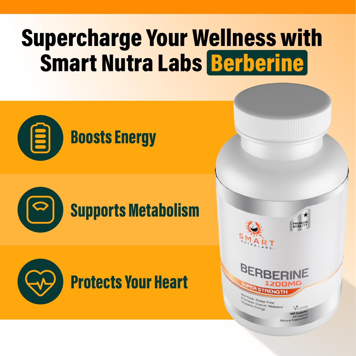 Smart Nutra Labs etiqueta nutricional en primer plano mostrando ingredientes puros