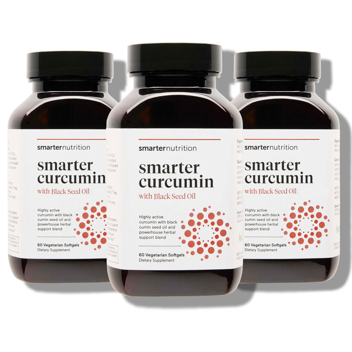 SMARTERNUTRITION botellas frontales mostrando el envase y la cantidad, claridad en elección