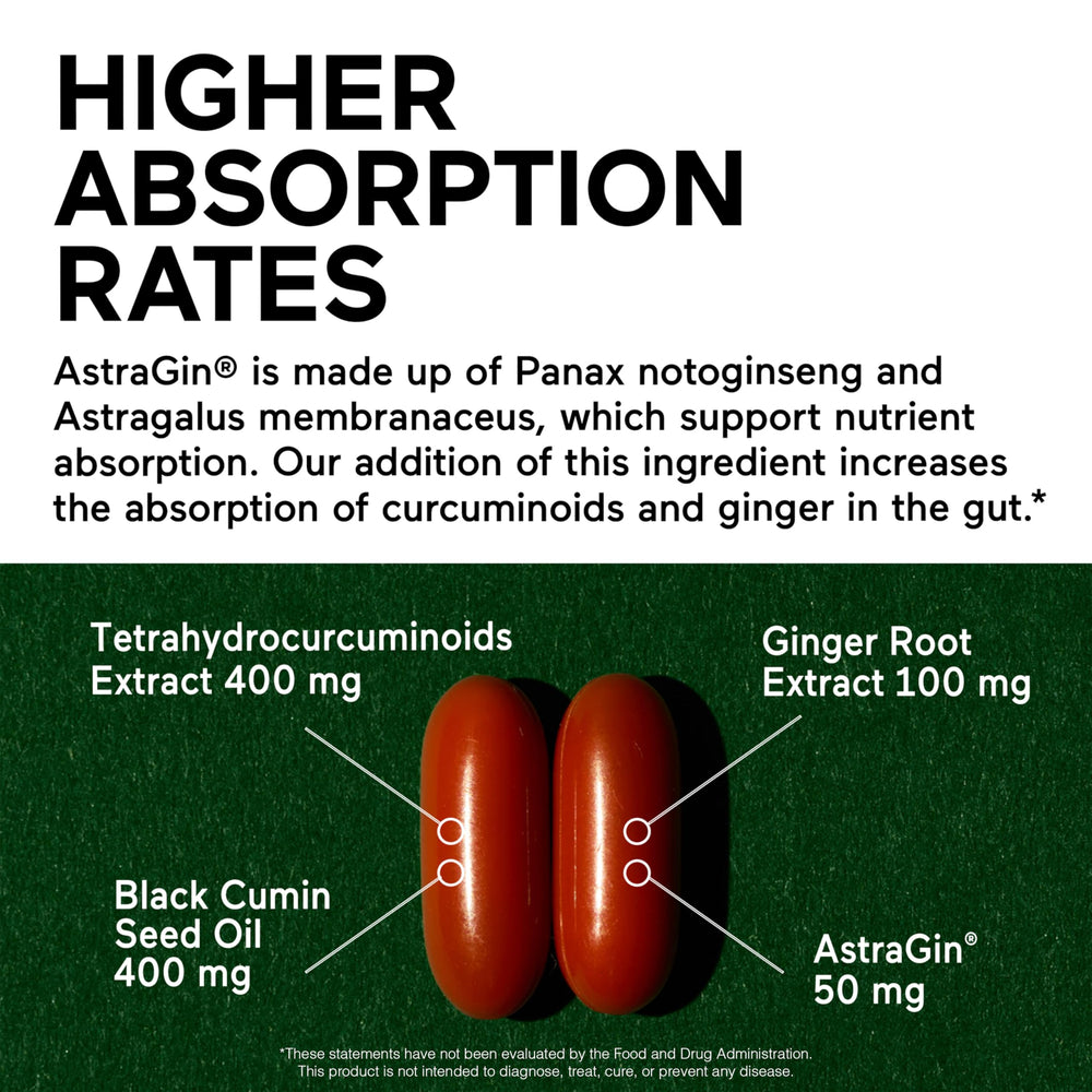 SMARTERNUTRITION ingredientes: aceite de semilla negra y jengibre, soporte antioxidante visible