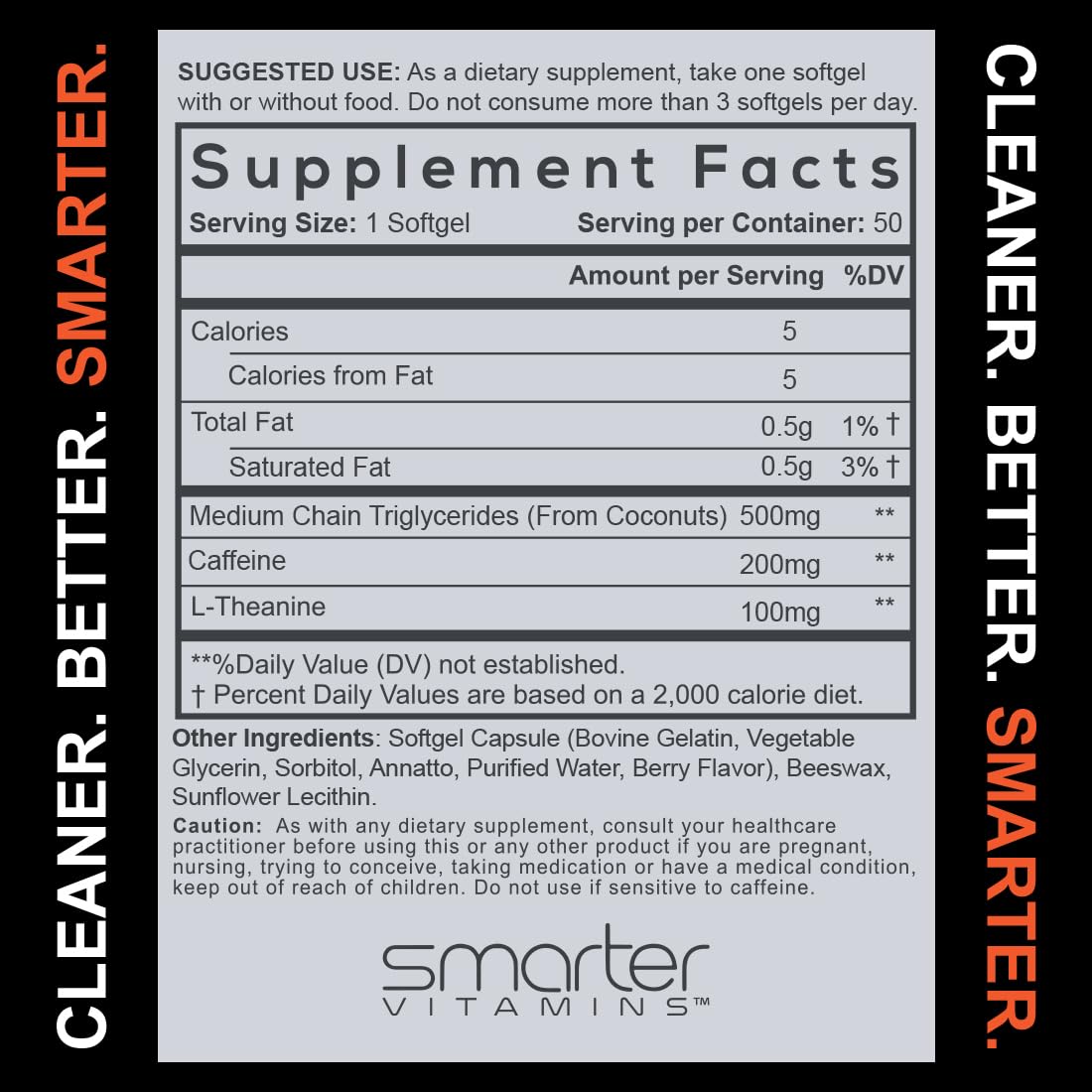 SmarterVitamins softgel en escritorio para enfoque durante jornada laboral