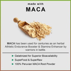 Etiqueta nutricional de SmarterVitamins mostrando información de cafeína y maca claramente