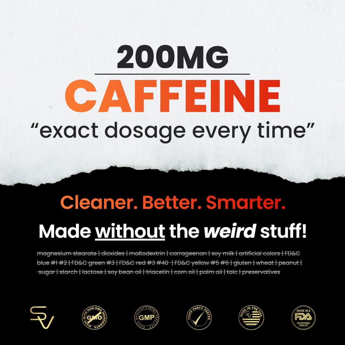 SmarterVitamins frasco junto a taza de café mostrando alternativa más concentrada
