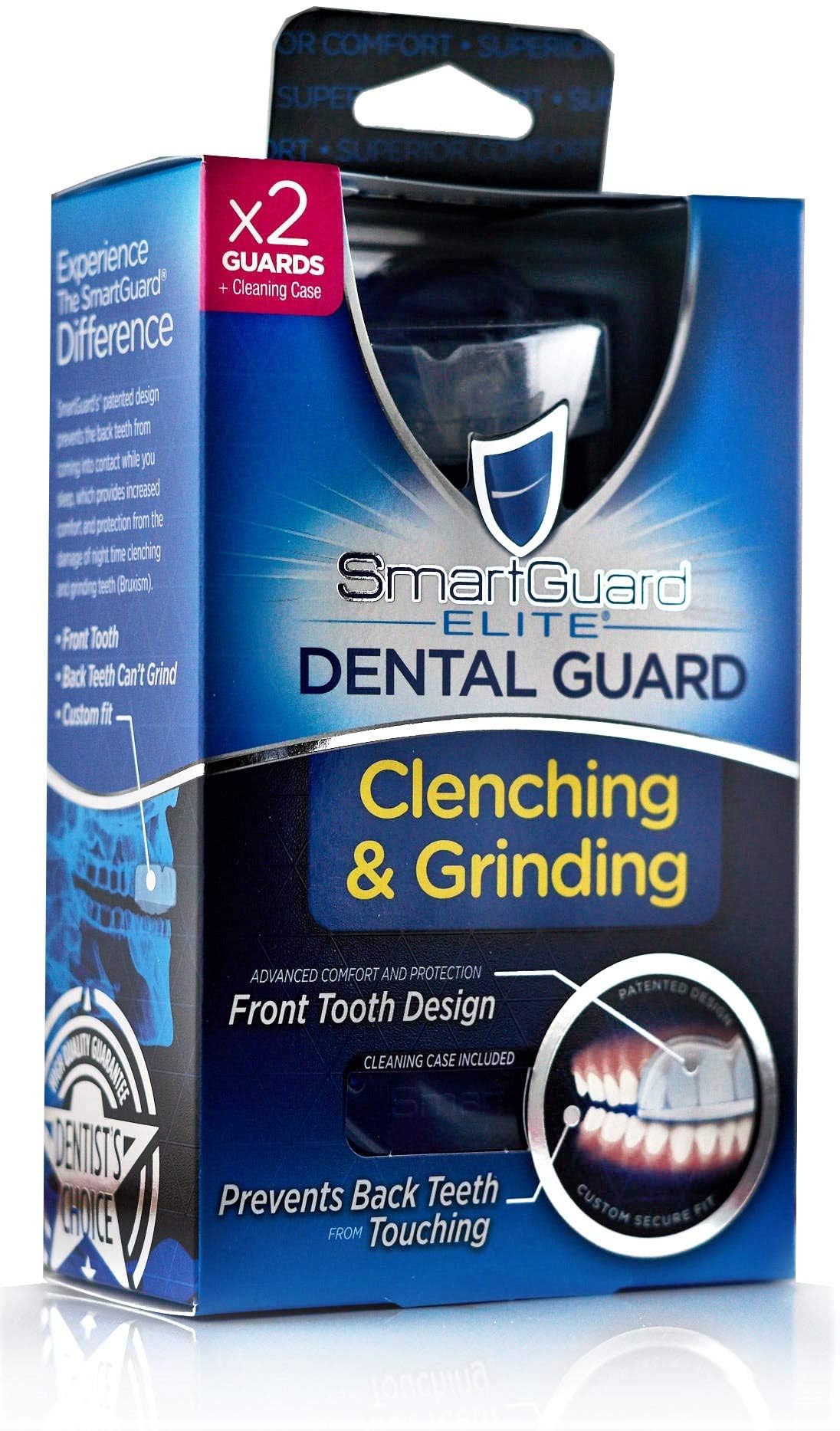SmartGuard protector frontal del empaque mostrando contenido y beneficios