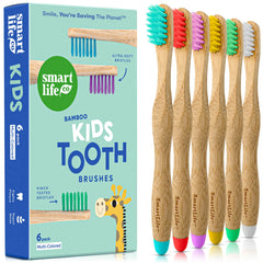 SmartLifeco cepillo frontal del pack mostrando cabezal infantil, comodidad al cepillar