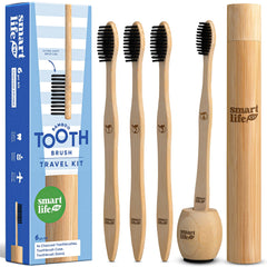 SmartLifeco pack frontal cuatro cepillos, diseño ecológico y ordenado