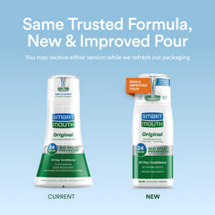 SmartMouth detalle de la doble solución activa para neutralizar olores