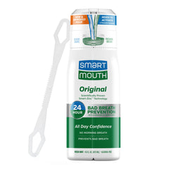 SmartMouth envase frontal mostrando etiqueta y tamaño claro