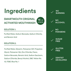 SmartMouth pack de 3 botellas que garantiza suministro prolongado