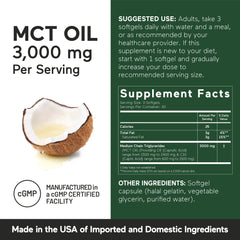 SMARTERNUTRITION etiqueta de ingredientes que destaca C8 y C10 como beneficios