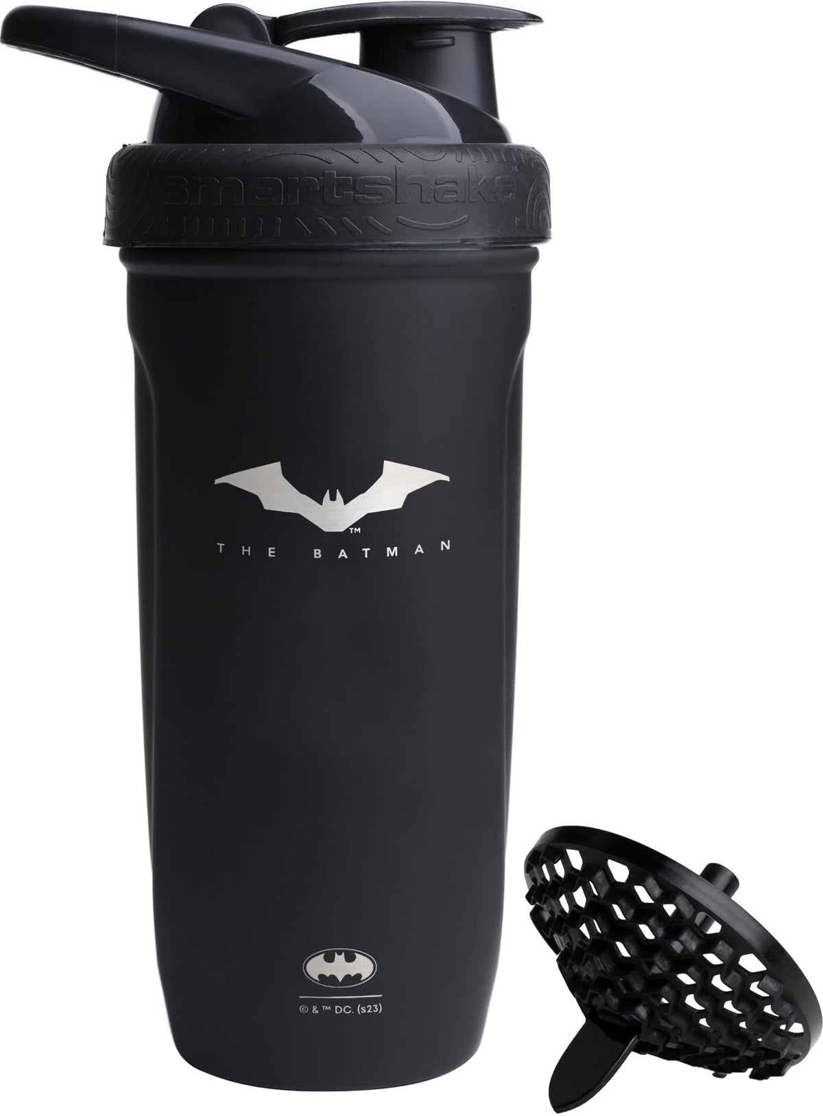 Smartshake botella Batman frente mostrando diseño oficial y capacidad 900 ml